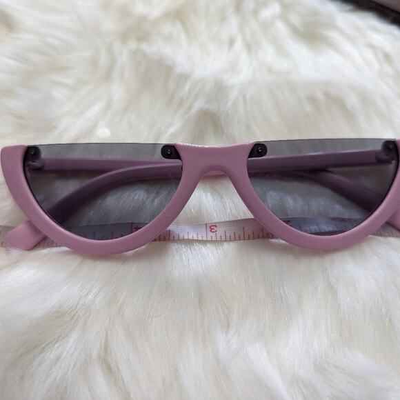 Lilac Half Frame Trendy Sunnies - Picture 4 of 5